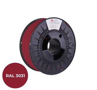 C-Tech 3DF-P-TPU90A-1.75-3031 3D filament, PREMIUM LINE, TPU 90A, flexibilní, orientální červená, RAL3031, 1,75mm, 1kg