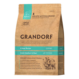 Grandorf granule pro psy Adult Medium & Maxi - 4 druhy masa 10kg
