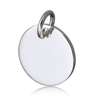 DR1311-15 Ocelový přívěšek kolečko, 15 mm