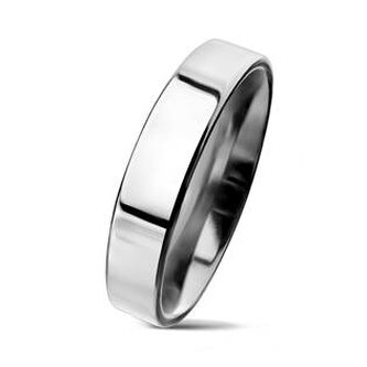 NSS3004-4-53 Lesklý prsten chirurgická ocel, šíře 4 mm