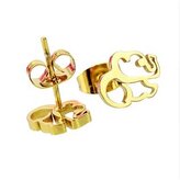 OPN1279-GD Ocelové náušnice sloni - zvířátka