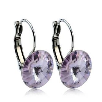 NBSS017 Ocelové náušnice - Light Violet