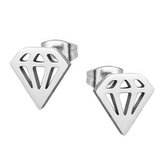 OPN1749-ST Ocelové náušnice diamanty