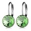 NBS08-CHR Ocelové náušnice s krystaly Swarovski®, CHRYSOLITE