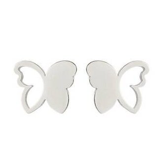 OPN1778-ST Ocelové náušnice MOTÝLCI