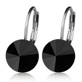 NBSS08-BK Ocelové náušnice - Black, 8 mm