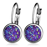 NBA001-VI Ocelové náušnice, VIOLET