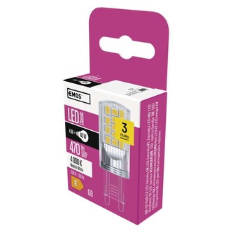 Emos LED žárovka Classic JC / G9 / 4 W (40 W) / 470 lm / neutrální bílá
