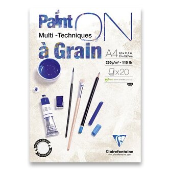 Blok Clairefontaine Paint on Grain - A4, 20 listů, 250 g
