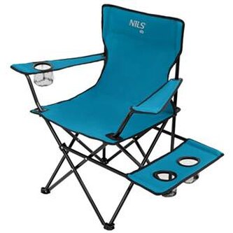 NC3301 MODRO-ŠEDÁ SKLÁDACÍ KEMPINGOVÁ ŽIDLE NILS CAMP