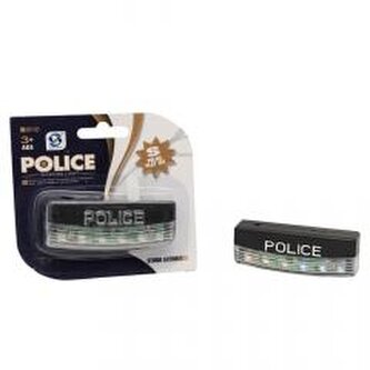 Światła policyjne niebiesko-czerwone