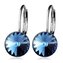 NBS08-BB Ocelové náušnice s krystaly Swarovski® BERMUDA BLUE