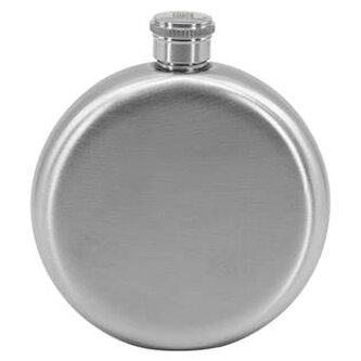 97122 Ocelová kapesní lahev - placatka kulatá 150ml v dárkovém balení