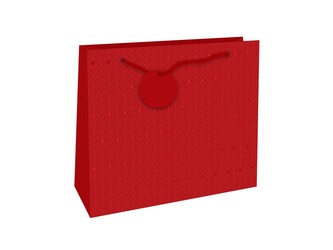 Nekupto Dárková taška reliéfní velká Červená