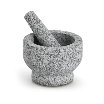 ZELLER Hmoždíř s tloučkem ze žuly, šedý průměr 14cm