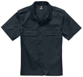 Košile Brandit US Hemd 1/2 - černá, 7XL
