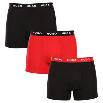 3PACK pánské boxerky HUGO vícebarevné (50532613 986) XL