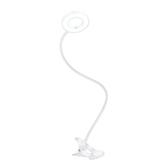 Solight LED stmívatelná stolní lampička s klipem bílá, 300lm, nastavitelná teplota světla, USB
