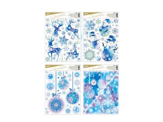 okenní fólie vánoce glitr VA031 30x42cm 8886648