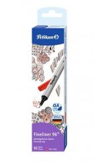 Cienkopis Fineliner 96 0,4mm czerwony (10szt) Cienkopis Fineliner 96 0,4mm czerwony (10szt)