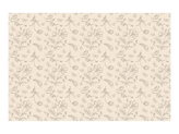 Jednorázový ubrus béžový s květinovým motivem – 180 x 120 cm