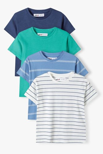 Tričko chlapecké s krátkým rukávem 4pack, Minoti, 13tee 52, Kluk - 134/140