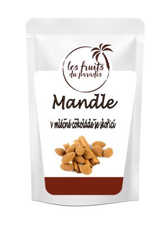 Mandle v čokoláde a skořici 500 g LES FRUITS DU PARADIS