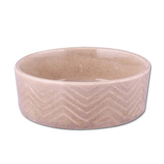 Keramická miska Zig Zag 12cm písková 0,34l