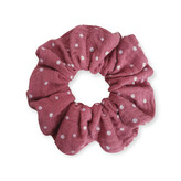 Gumička do vlasů mušelínová Ruby DOT; Barva: rubínová; Velikost: UNI