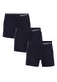 3PACK pánské boxerky Nedeto bezešvé bambusové modré (3NDTB002S) XL