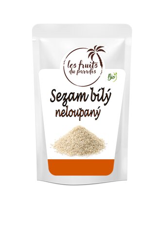 Sezam bílý neloupaný BIO 500 g LES FRUITS DU PARADIS