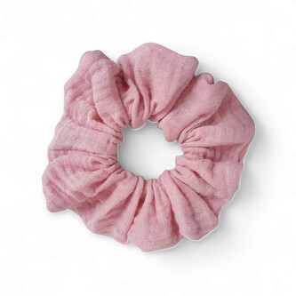 Gumička do vlasů mušelínová Pink; Barva: růžová; Velikost: UNI