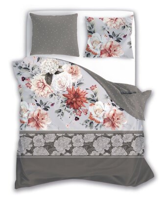 POŚCIEL KPL.140X200+70X90 PURE SATEEN 007 SATYNA BAW.