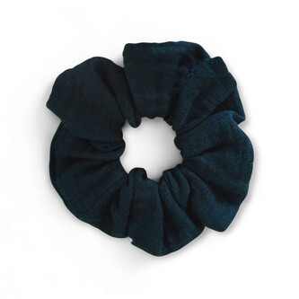 Gumička do vlasů mušelínová Black; Barva: černá; Velikost: UNI