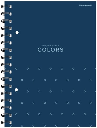 Kołonotes A5 100k 70g kratka nieb. Colors, TOP 2000