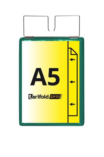 djois zpevněná identifikační kapsa se závěsem, A5, zelená, 10 ks