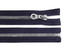 Kostěný zip, imitace kovu No 8 délka 80 cm bundový - 1 ks - 330 modrá tmavá