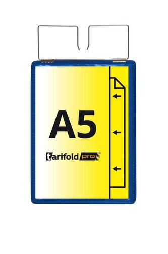 djois zpevněná identifikační kapsa se závěsem, A5, modrá, 10 ks