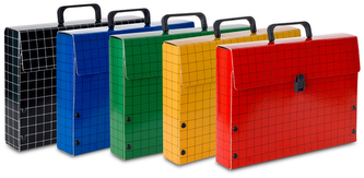 Teczka z rączką Meeting II czerw. 301-01, VauPe