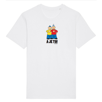 Tričko Pat a Mat - A je to! bíle Bílé XL