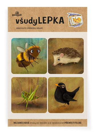 Lesní svět všudyLEPKA vel. 1 -011 - Mix na louce