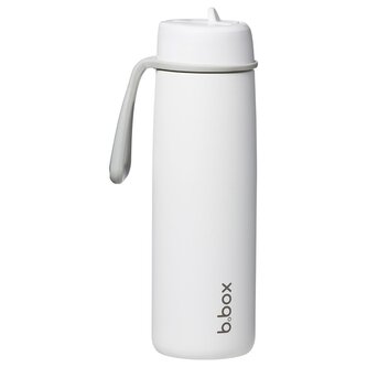 Nerezová termolahev s brčkem 690 ml - white out