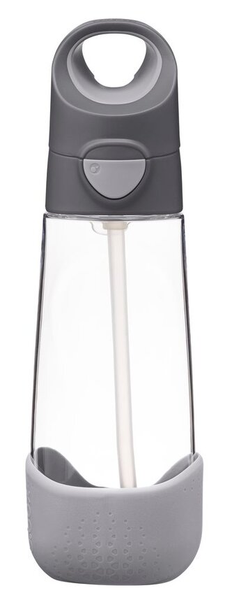 Lahev na pití s brčkem 600 ml - graphite