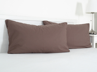 B.E.S. - Petrovice, s.r.o. Povlak na visco polštář bavlna popelín 45x75 cm - hnědá