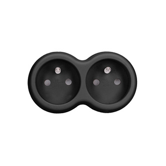 Solight rozbočka, 2x 10A, černá