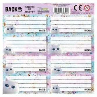 Nalepki na zeszyty BackUp 7 A01(25szt) DERFORM