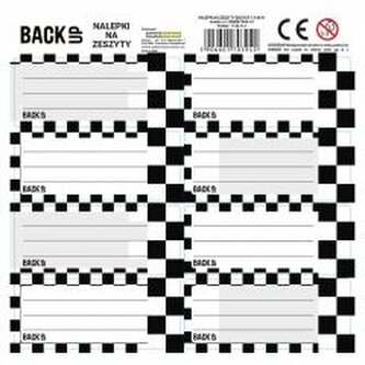 Nalepki na zeszyty BackUp 7 A94 (25szt) DERFORM