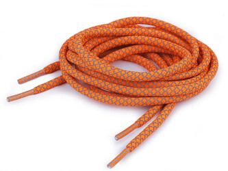 Reflexní tkaničky do bot, tenisek, mikin délka 130 cm - 2 ks - 2 oranžová
