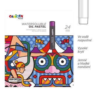Carioca PLUS olejové pastely  - 24 ks Carioca PLUS olejové pastely  - 24 ks