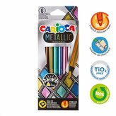 Carioca pastelky trojhranné Metallic - 6 ks